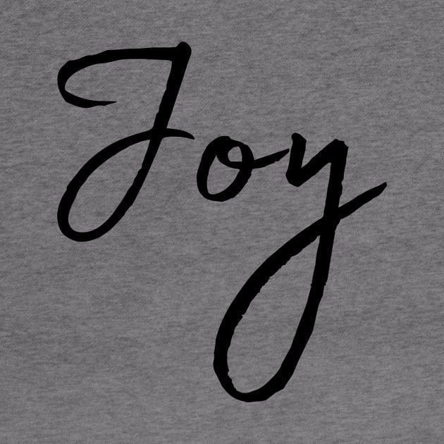 Joy Name Calligraphy by Word Minimalism